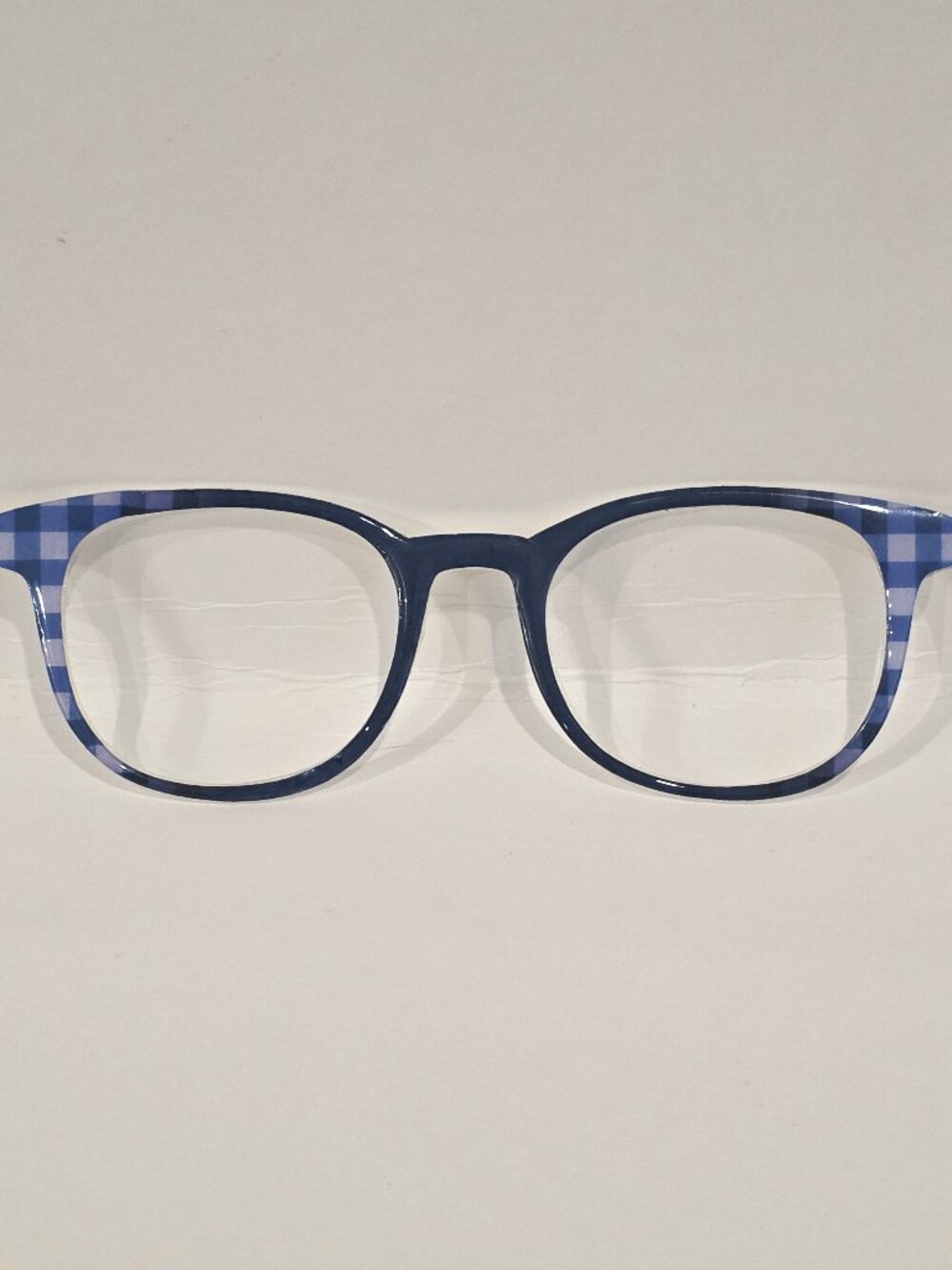 Pair Compatible “Reese” Blue Gingham to Solid Blue Topper